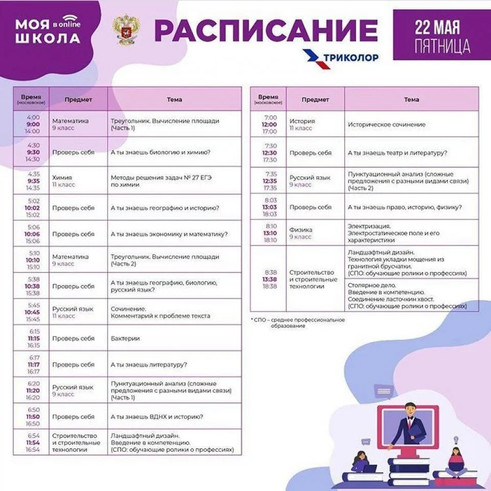 22 мая "Моя школа в онлайн"